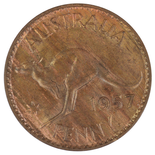 Australia 1957 Y. Penny, Un... image