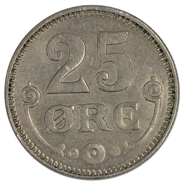 Denmark 1922 25 Ore, Virtua... image