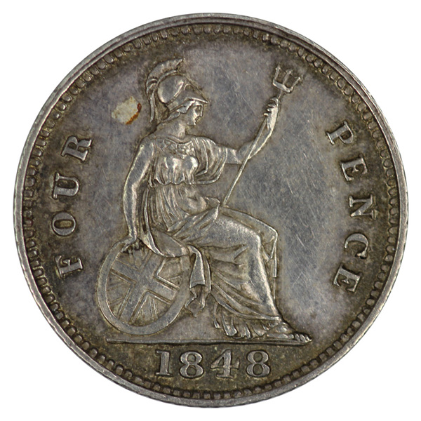 Great Britain 1848 Groat (4... image