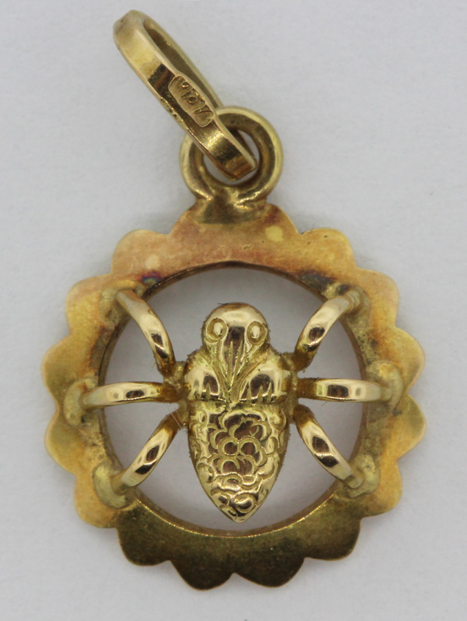 18ct Yellow Gold Insect Charm image