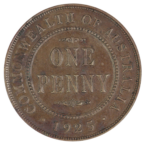 Australia 1925 Penny, about... image