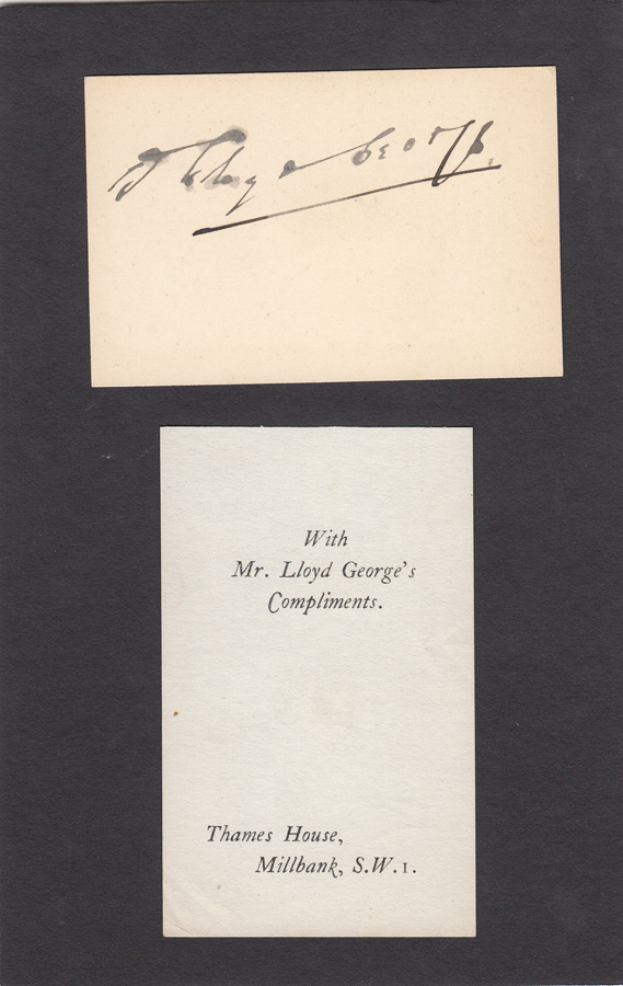 David Lloyd George signatur... image