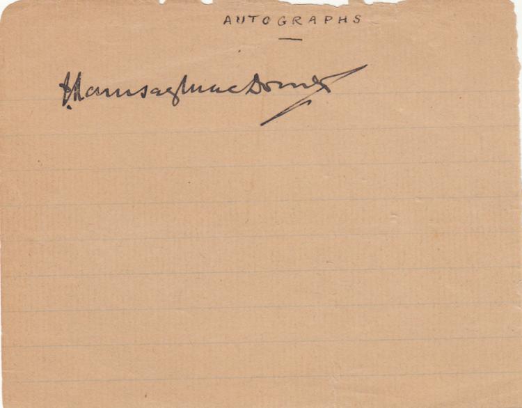 Ramsay MacDonald signature ... image