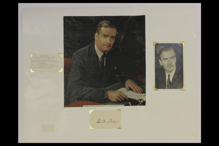 Anthony Eden signature on p... image