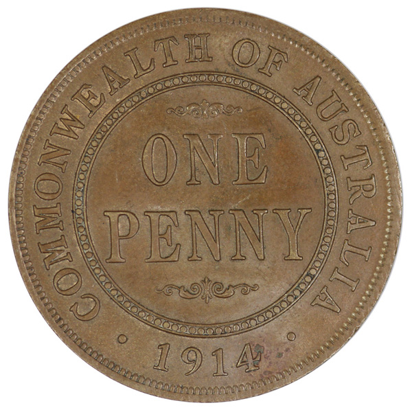 Australia 1914 Penny, about... image