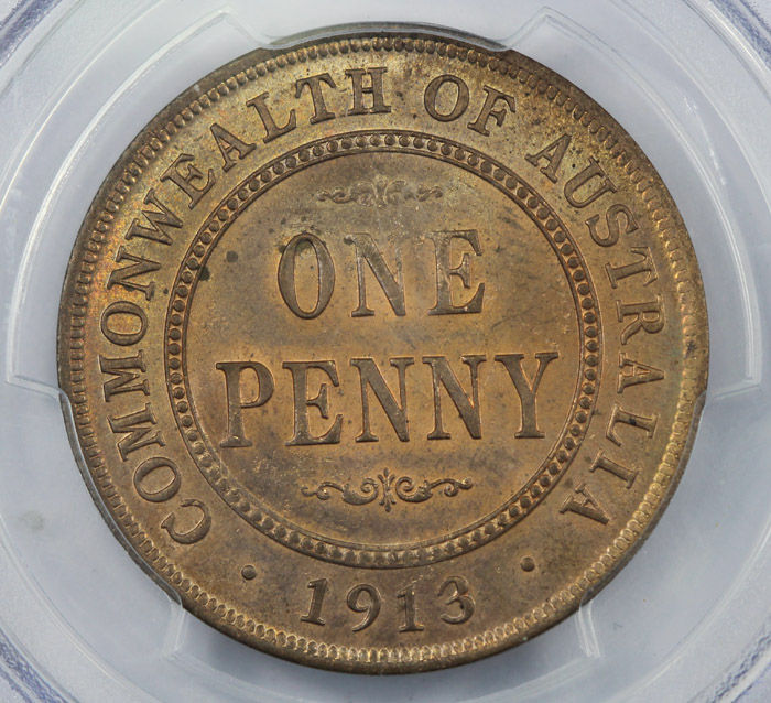 Australia 1913 Penny PCGS M... image