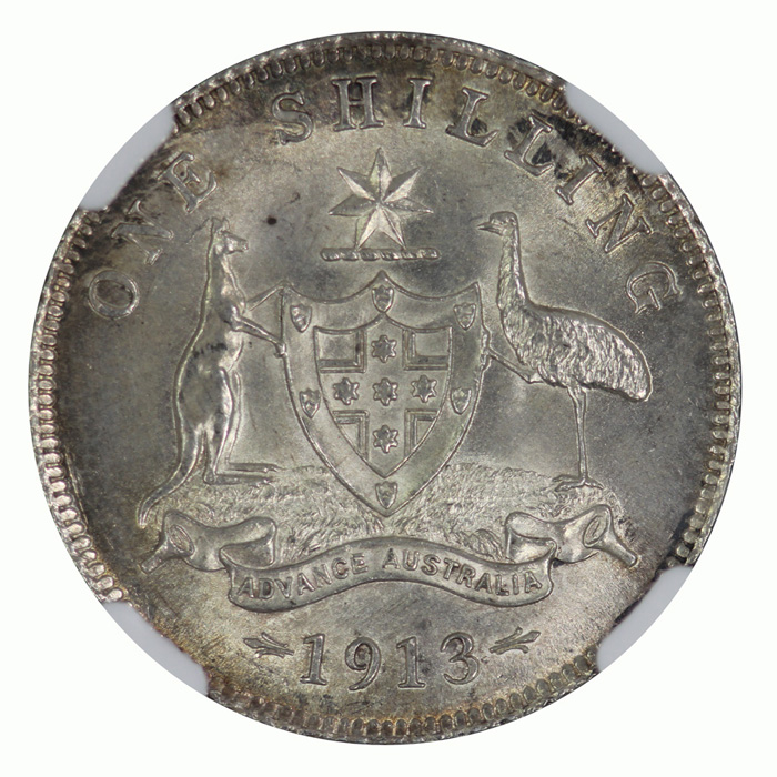 Australia 1913 Shilling, NG... image