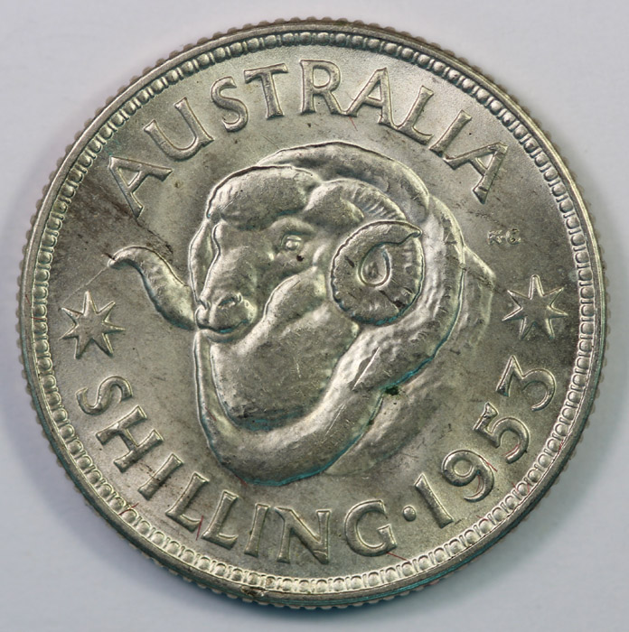 Australia 1953 Shilling, Ch... image