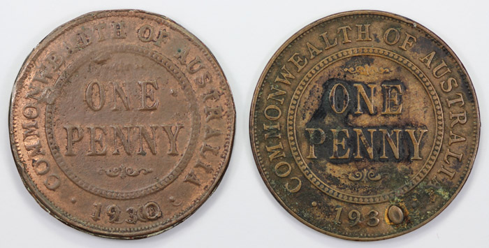 Australia 1930 Penny forger... image