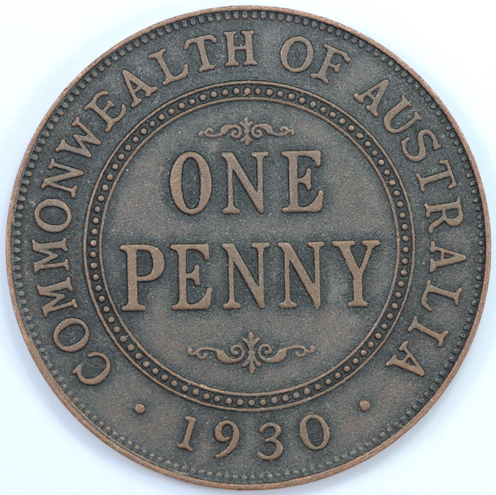 Australia 1930 Penny Forgery image