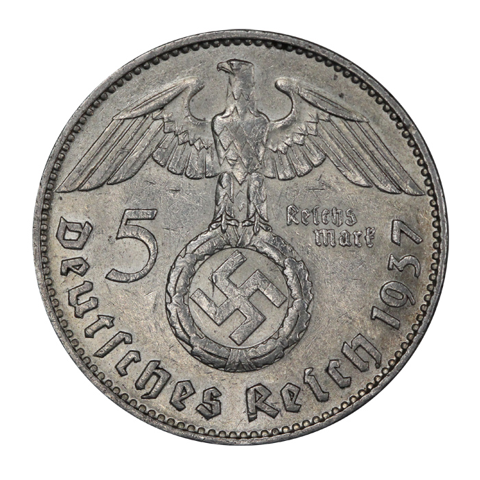 Germany 1937 J Silver 5 Rei... image