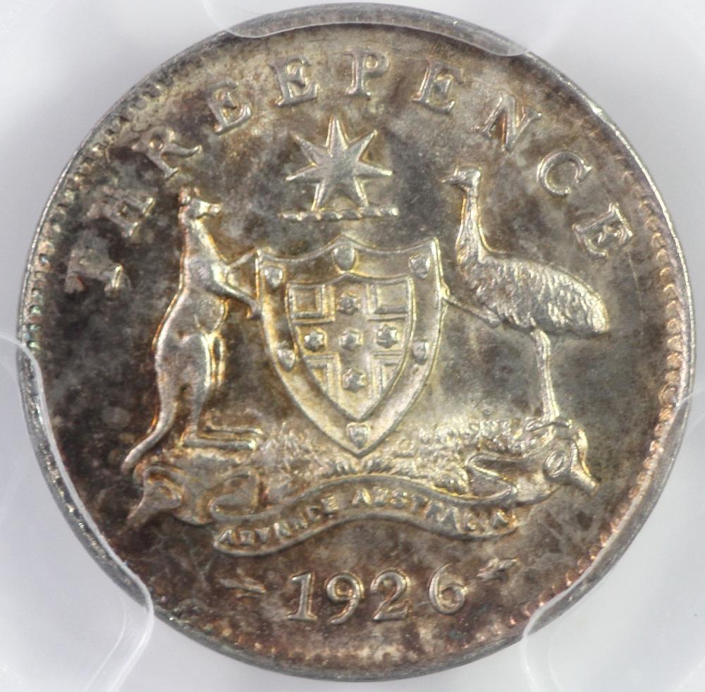 Australia. 1926 Threepence,... image