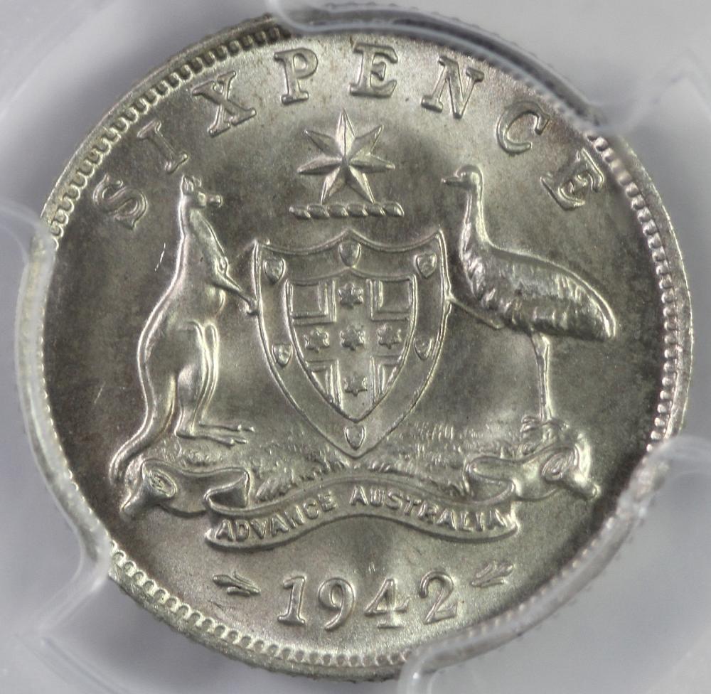 Australia. 1942 (M) Sixpenc... image