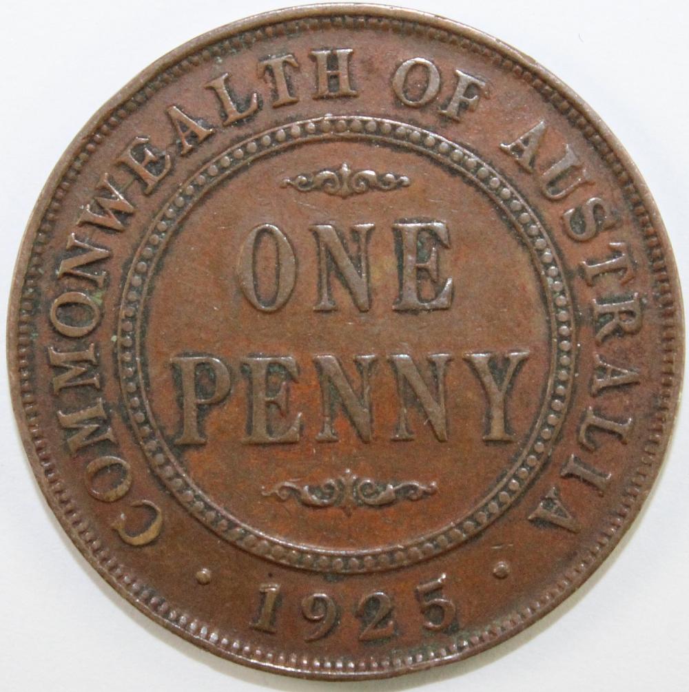 Australia. 1925 Penny, good... image