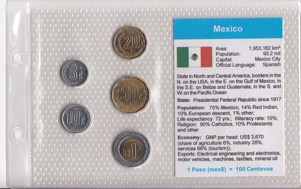 Mexico. Coin Type Set, Unci... image