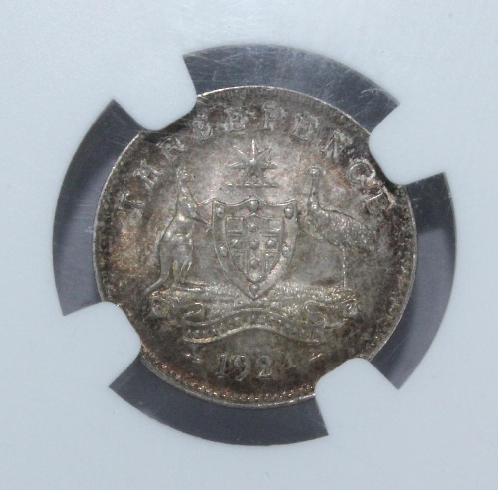 Australia. 1924 Threepence,... image