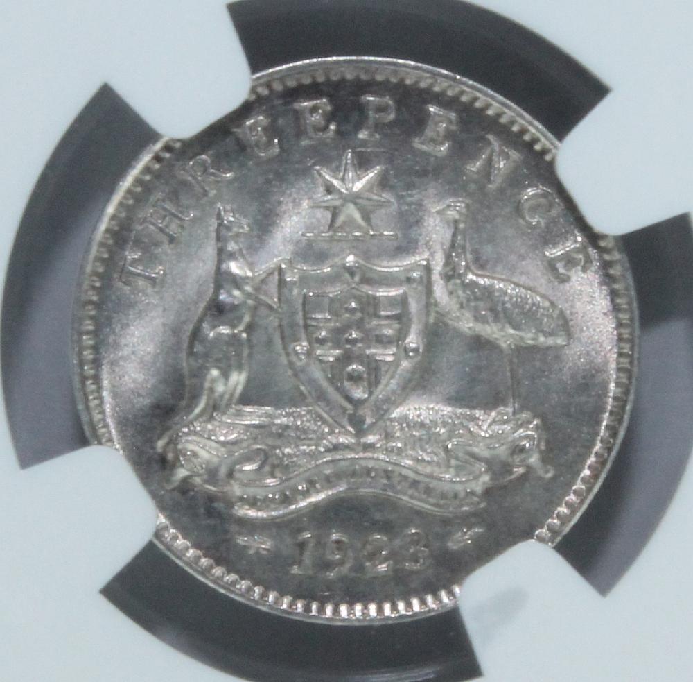 Australia. 1923 Threepence,... image