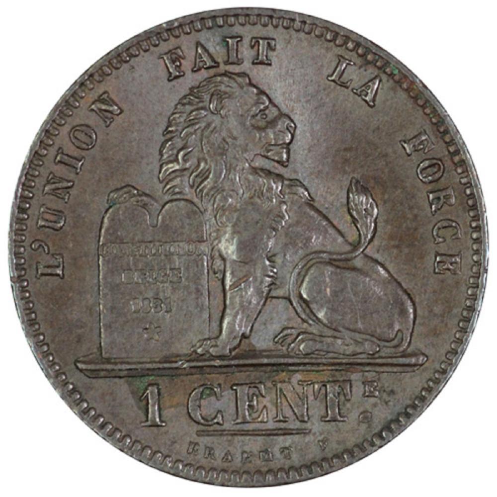 Belgium. 1874 Cent, Choice ... image