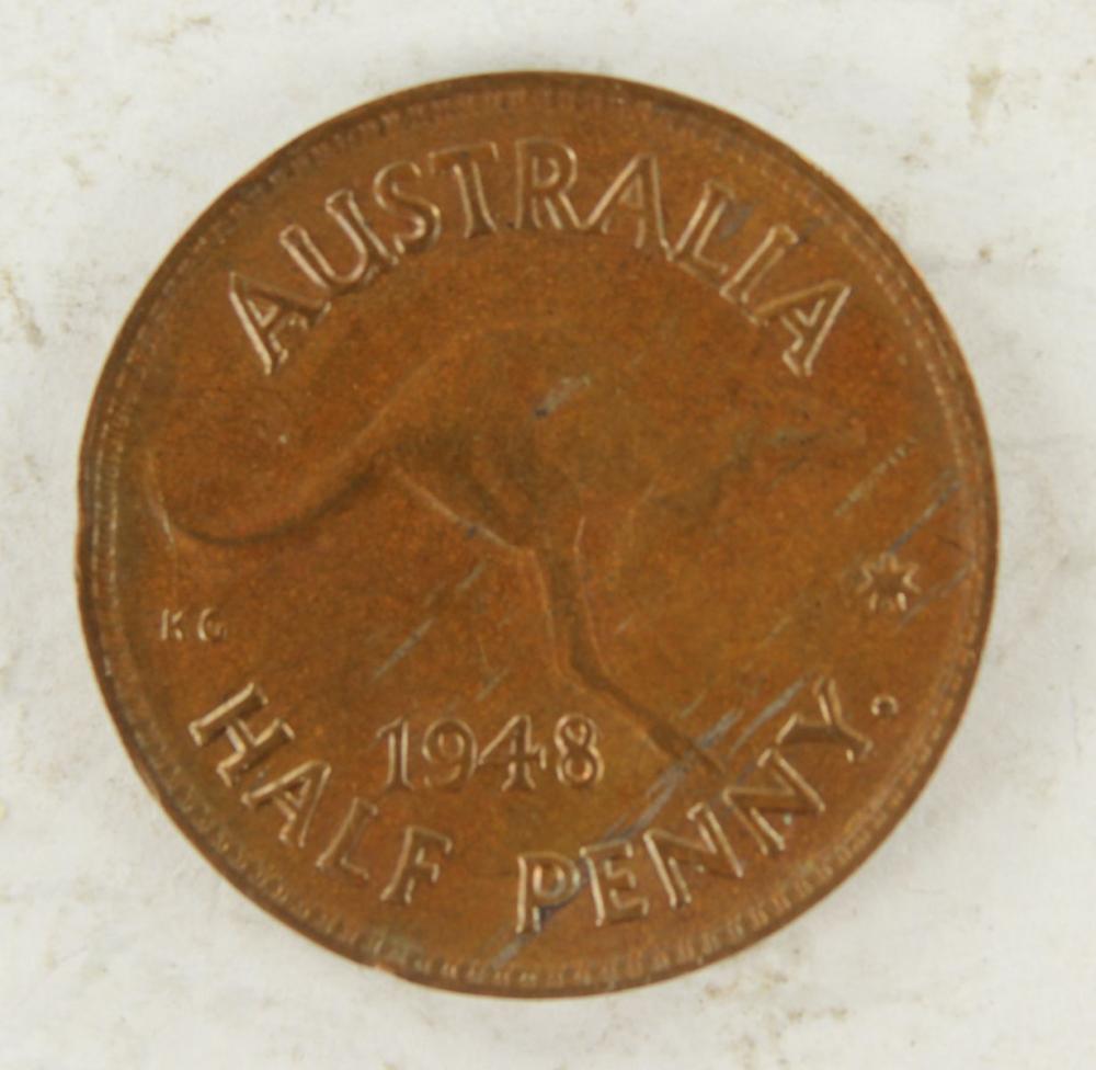 Australia 1948 Y. (P) Halfp... image