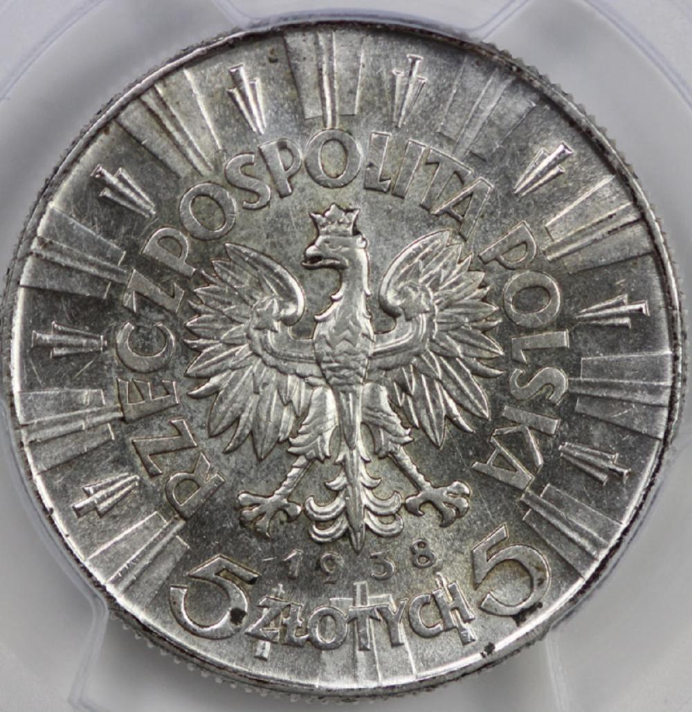 Poland 1938 5 Z?otych, PCGS... image