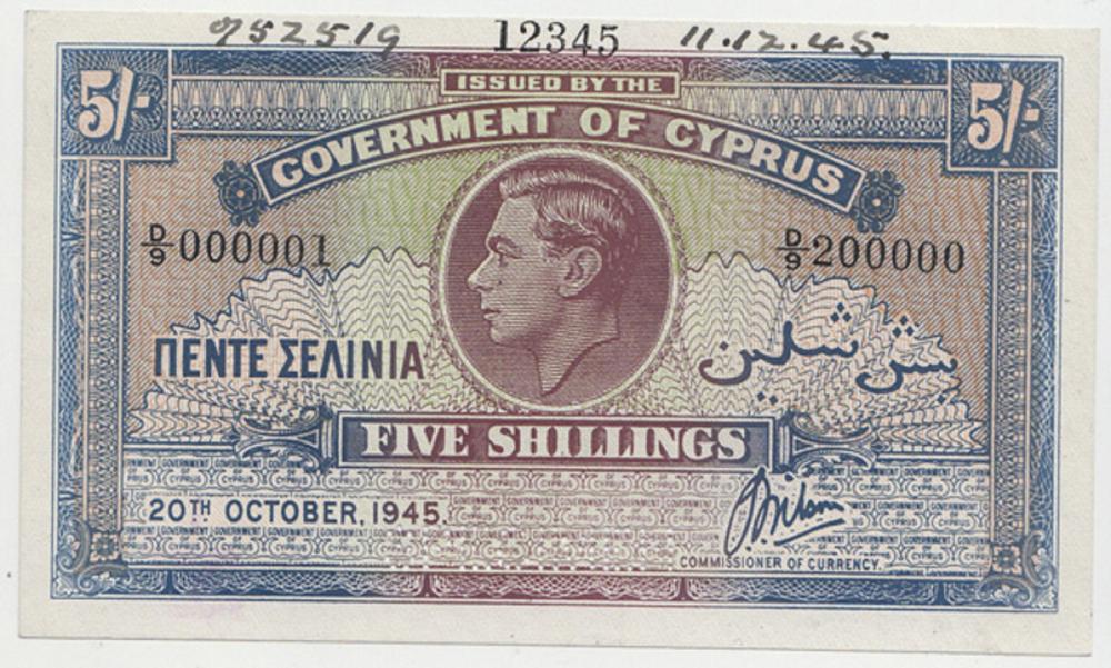 Cyprus '20th October, 1945'... image