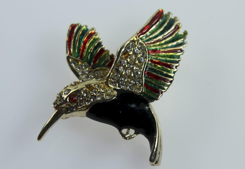 Costume Hummingbird Brooch ... image