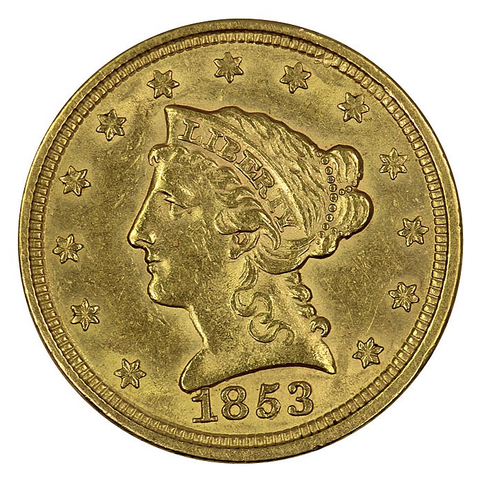 USA 1853 2 1/2 Dollar image