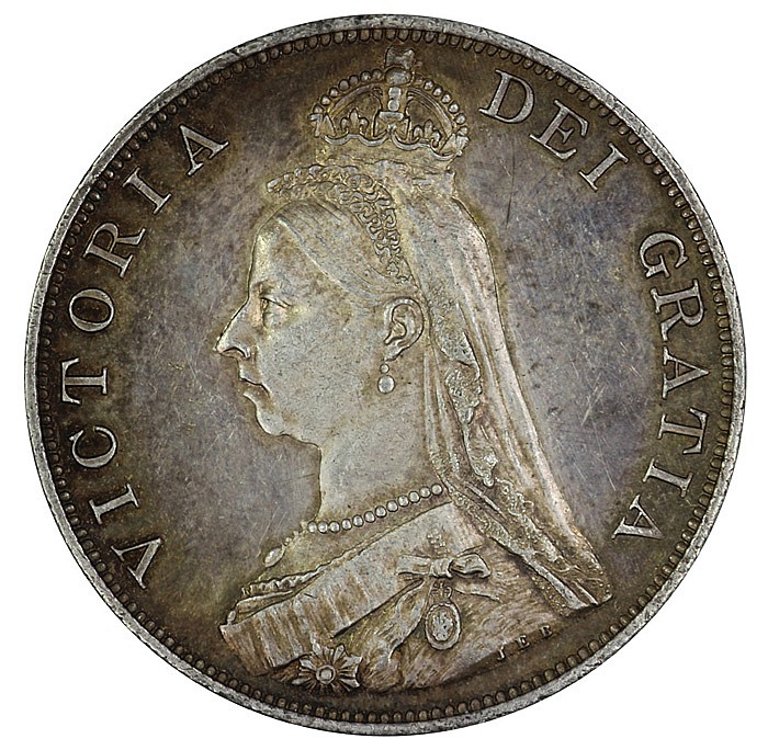 Great Britain 1887 Half Cro... image