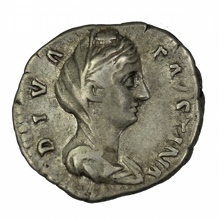 Roman Silver Denarius - Fau... image