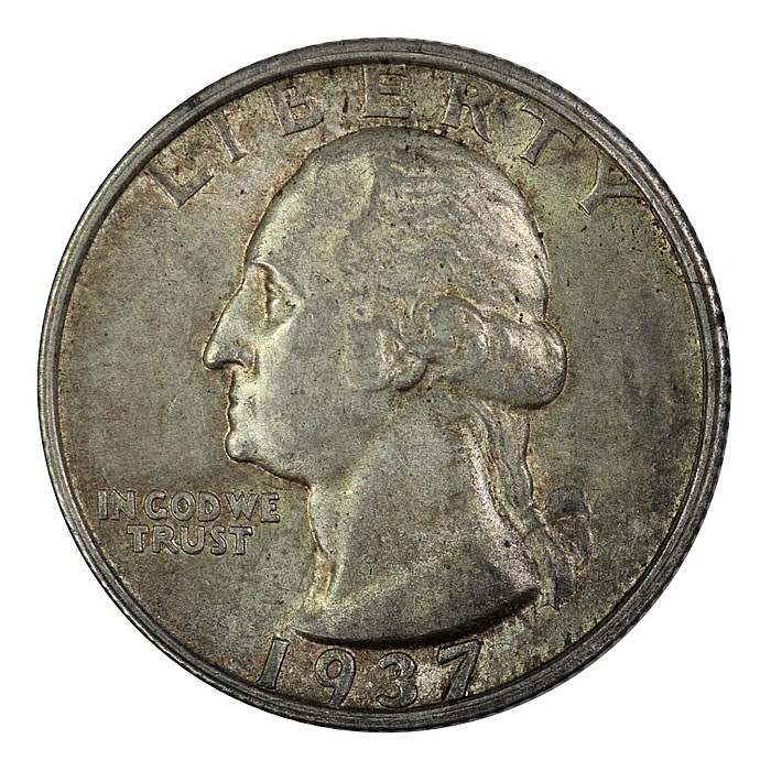 USA 1937 'S' Quarter Dollar image