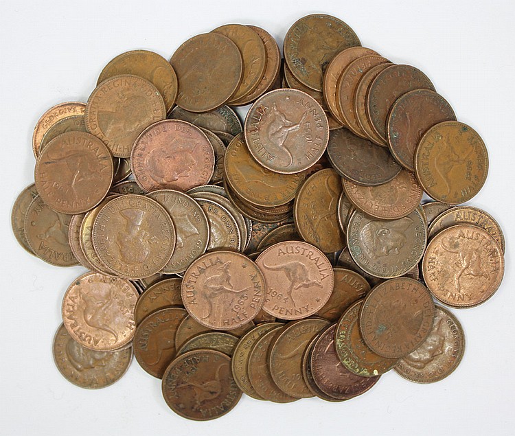 Australian Half Pennies (10... image