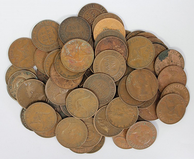 Australian Pennies (1000 Co... image