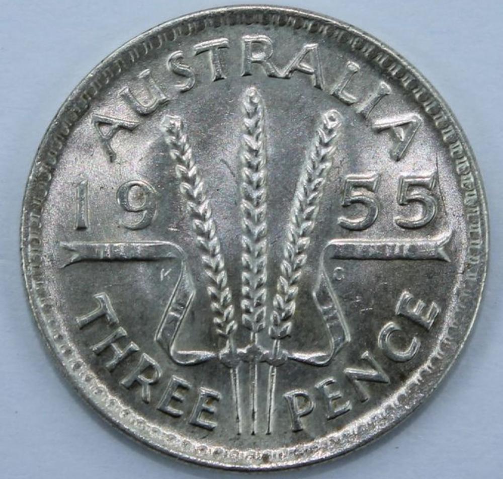 Australia 1955 Threepence C... image