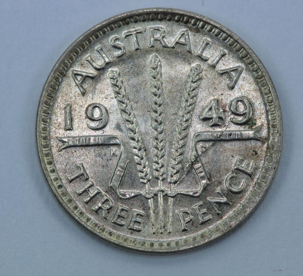 Australia 1949 Threepence n... image