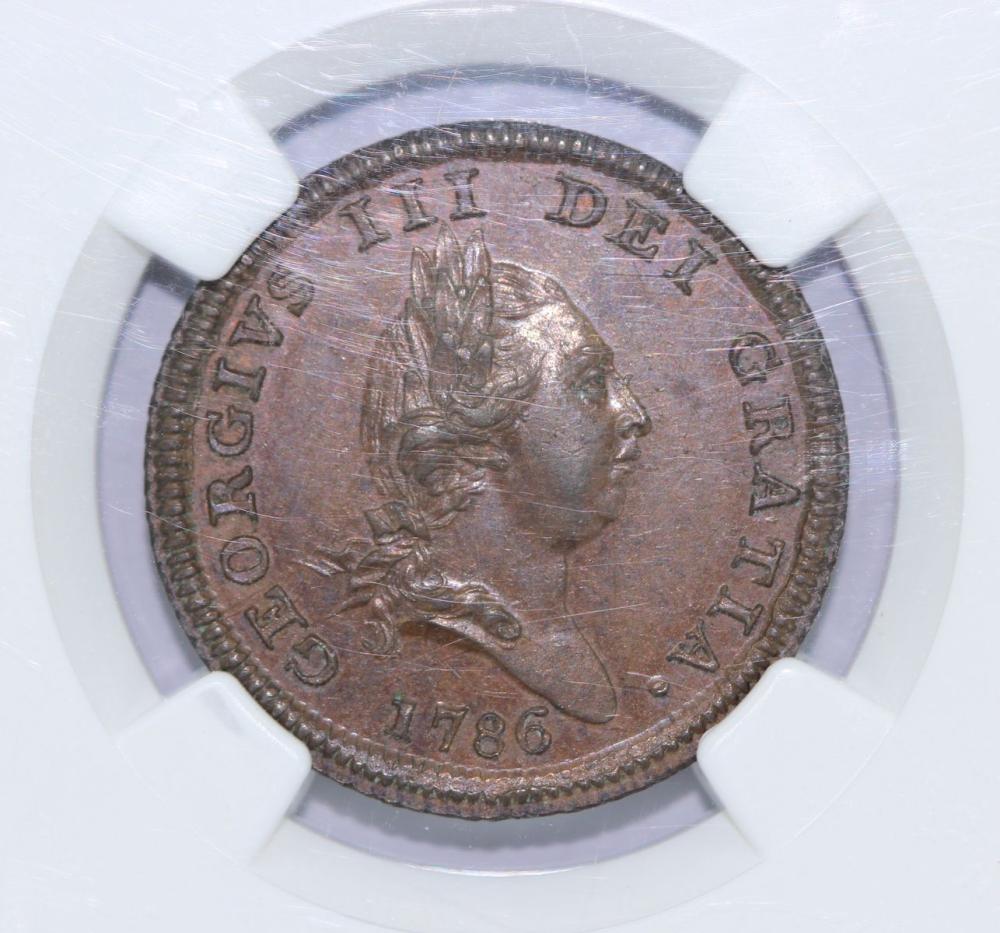 Isle of Man 1786 Halfpenny ... image