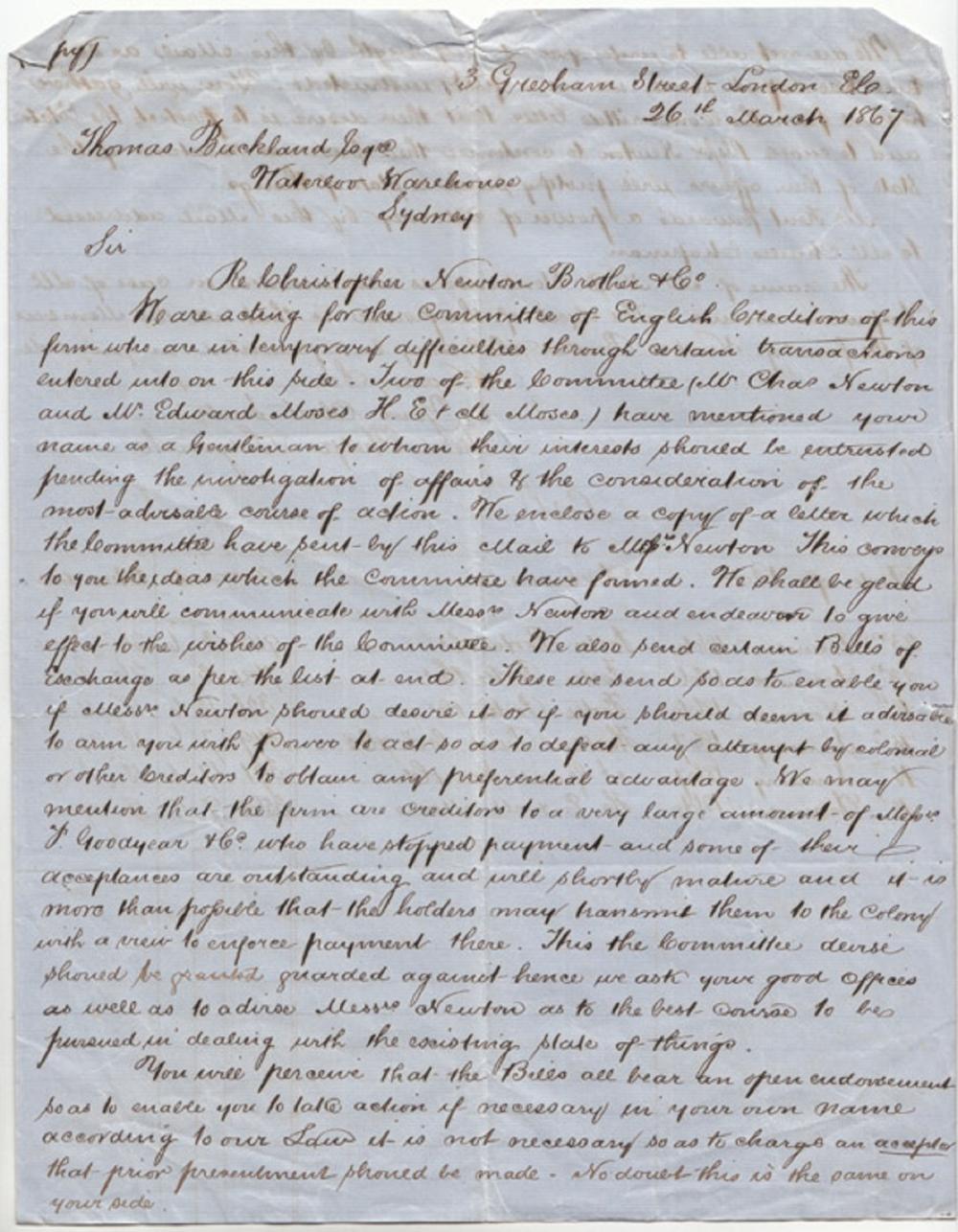 Australia Letter dated 26th... image