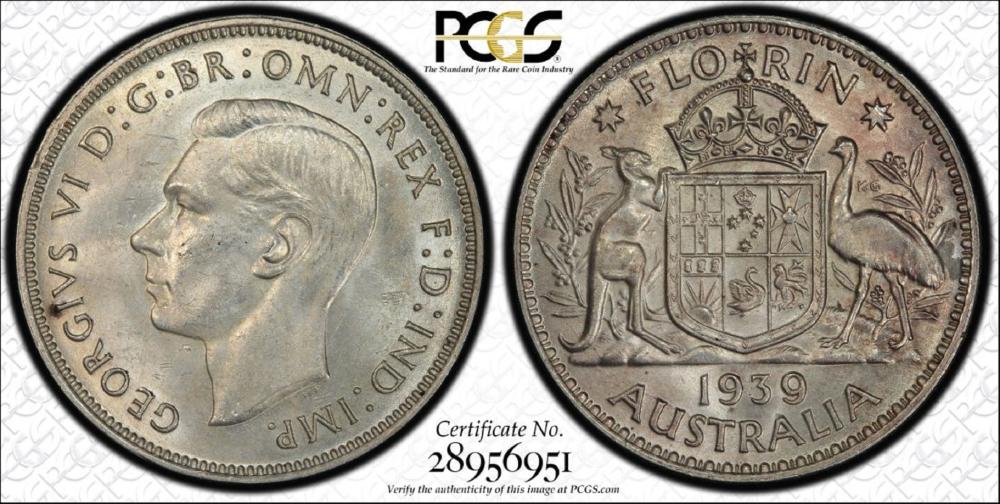 Australia. 1939 Florin, PCG... image