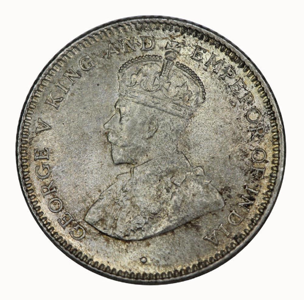 Ceylon. 1914 25 Cents, ligh... image