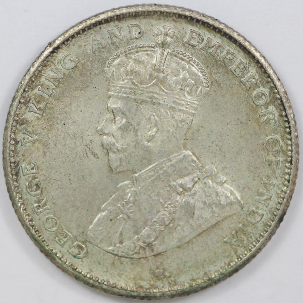 Ceylon. 1922 50 Cent, toned... image