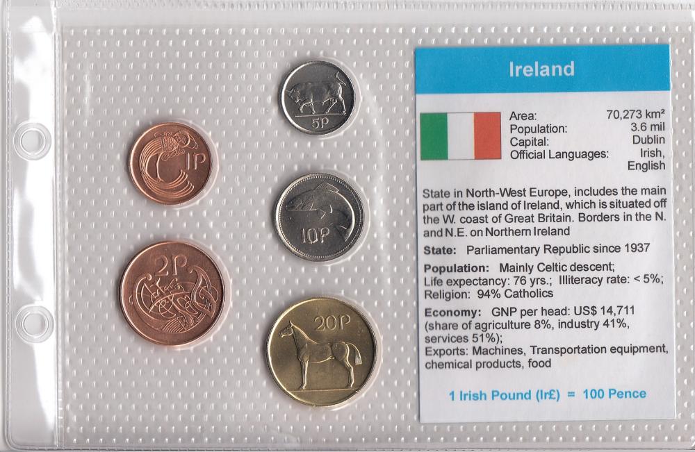 Ireland. Coin Type Set, Unc... image