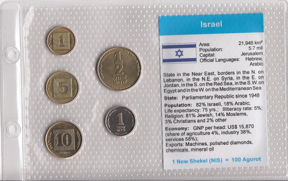 Israel. Coin Type Set, Unci... image