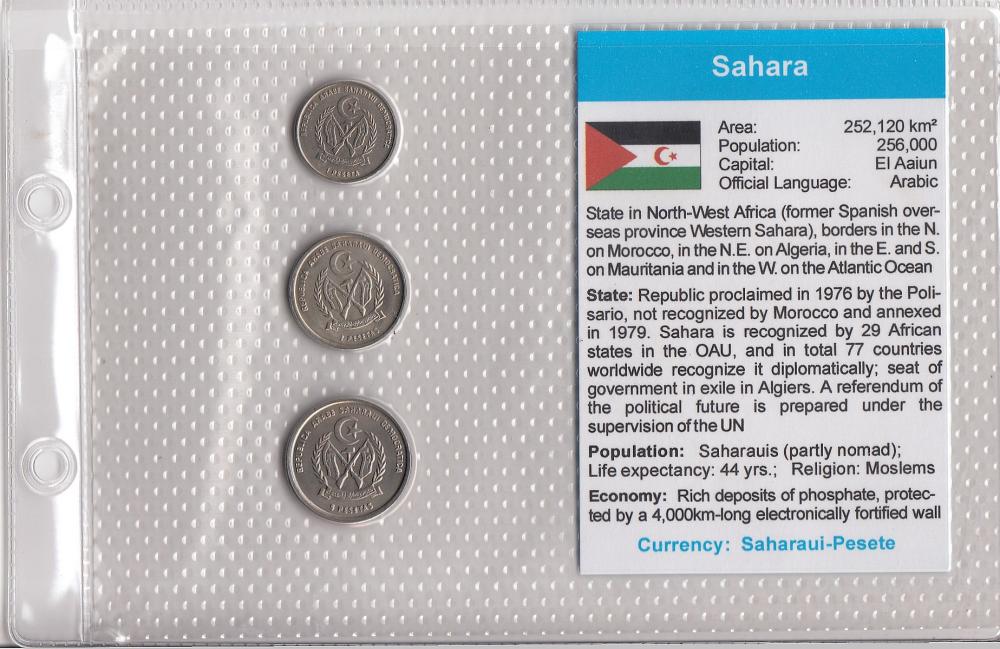 Sahara. Coin Type Set, Unci... image