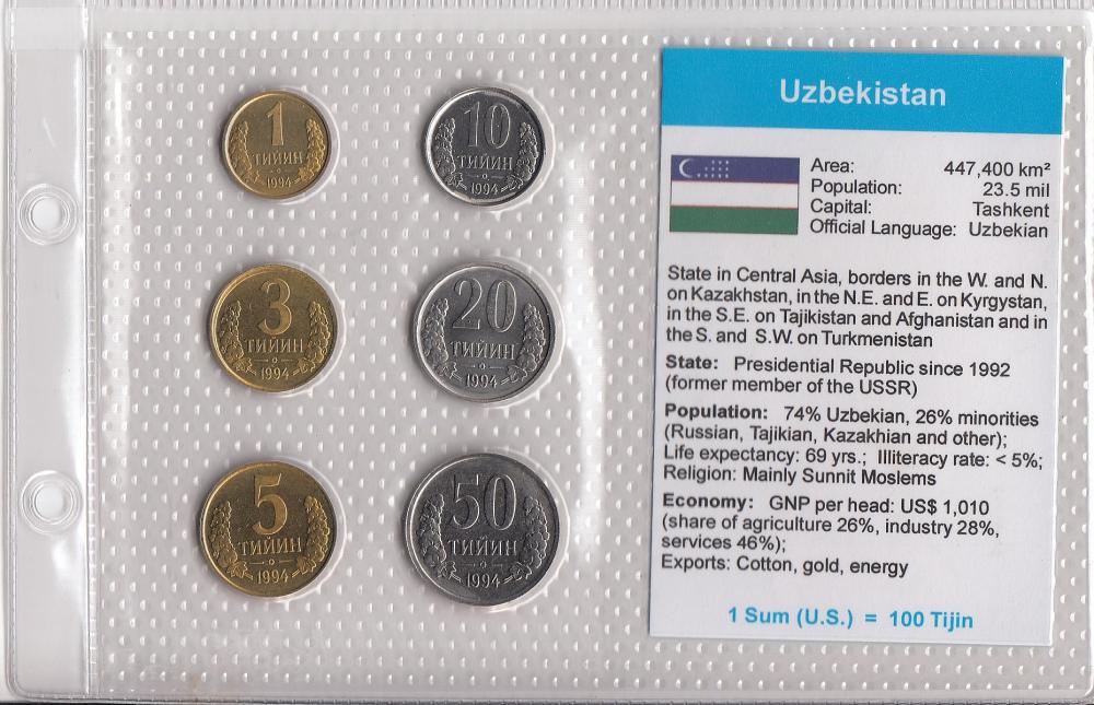 Uzbekistan. Coin Type Set, ... image