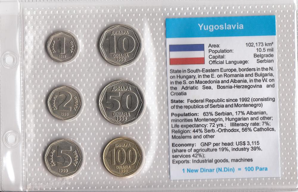 Yugoslavia. Coin Type Set, ... image