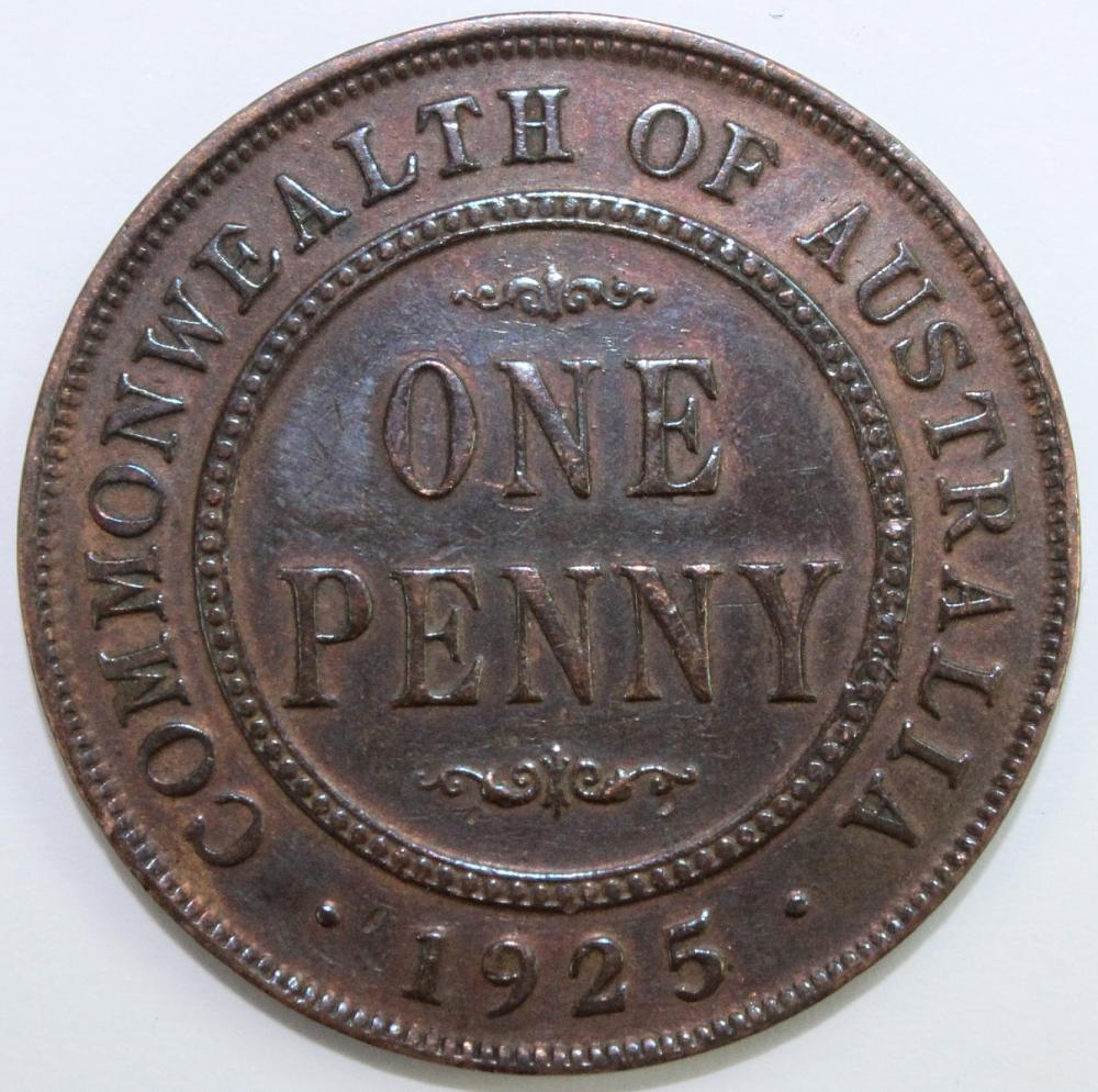 Australia. 1925 Penny, Very... image