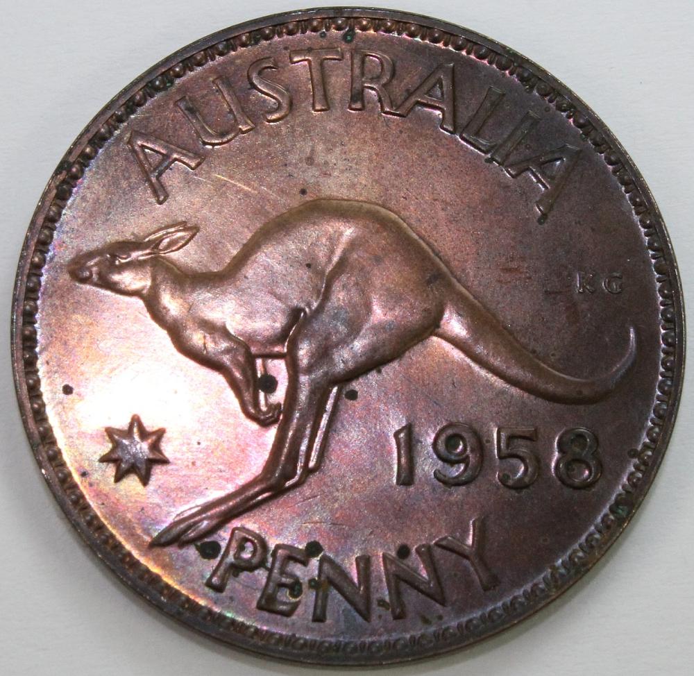 Australia. 1958 Proof Penny... image