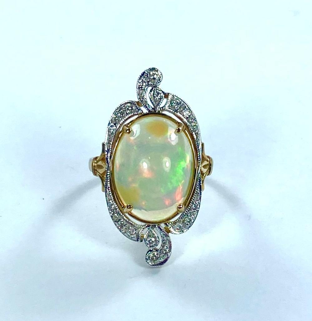 Ethiopian Cabochon Opal & D... image