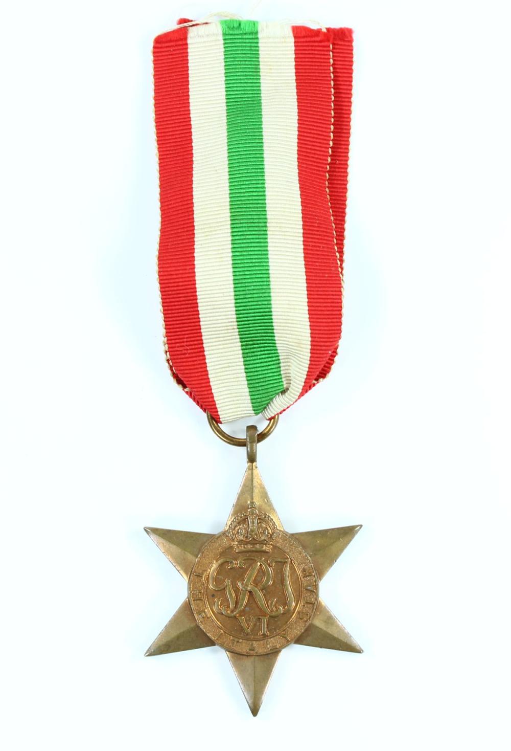 WWII Italy Star Medal with ... image