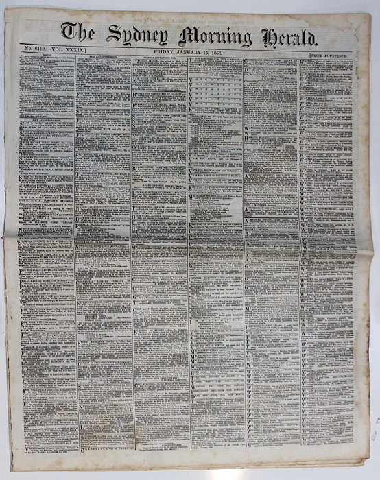 Original copy of the Sydney... image