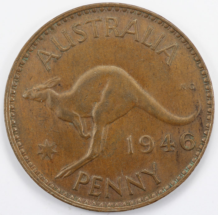 Australia 1946 'K.G' Penny,... image